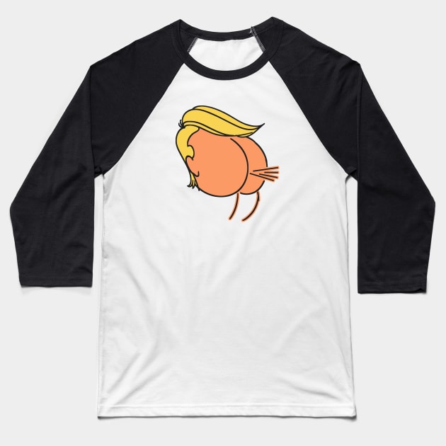 Buttface Trump Baseball T-Shirt by Etopix